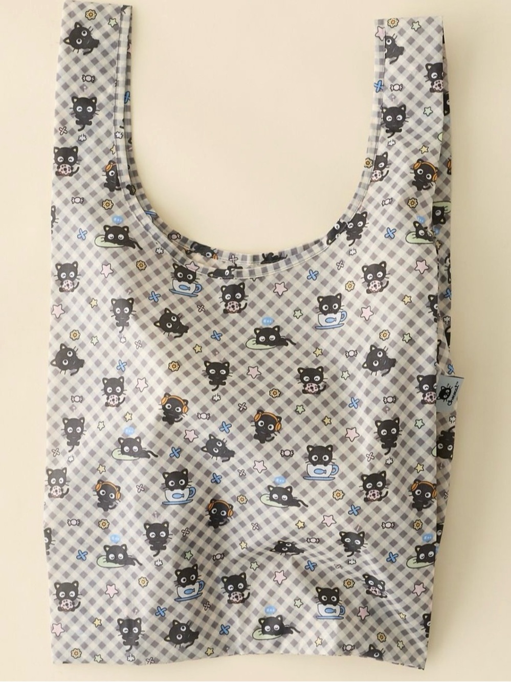 BAGGU Patterned Standard Reusable
Tote Bag Chococat Gray Gingham - UO Exclusive